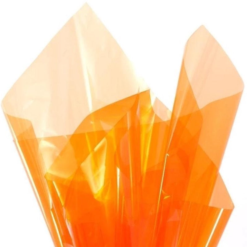 Papel celofán naranja