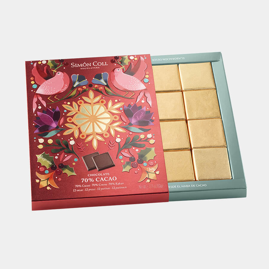 Caja chocolate 70% Cacao