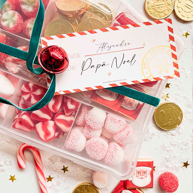 Maleta golosina y choco Papá Noel XL