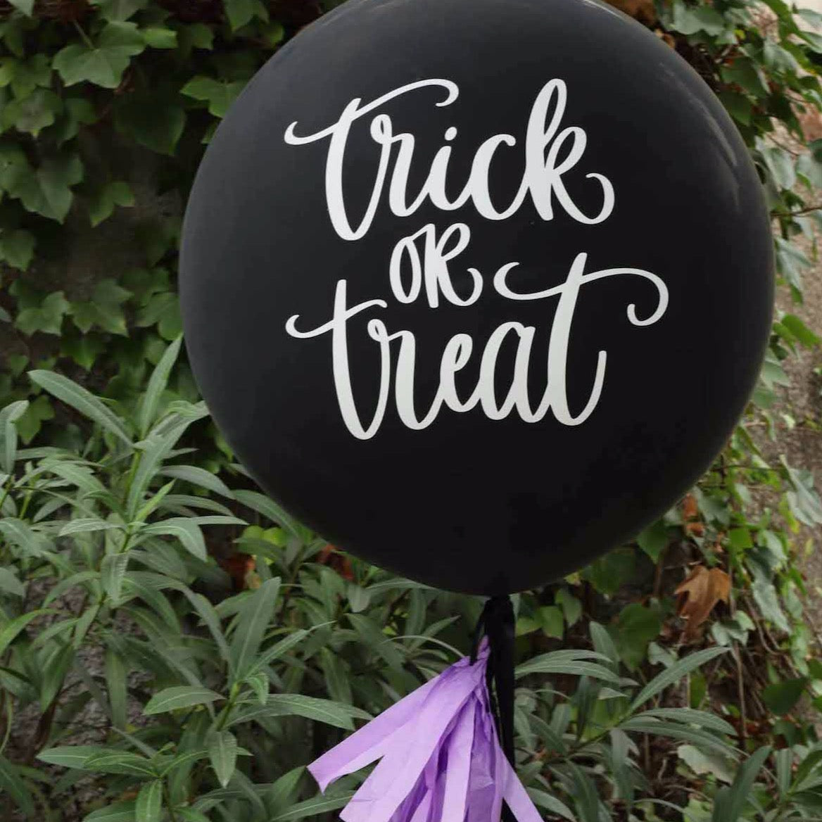 Globo Látex Eco L Trick or Treat Lettering
