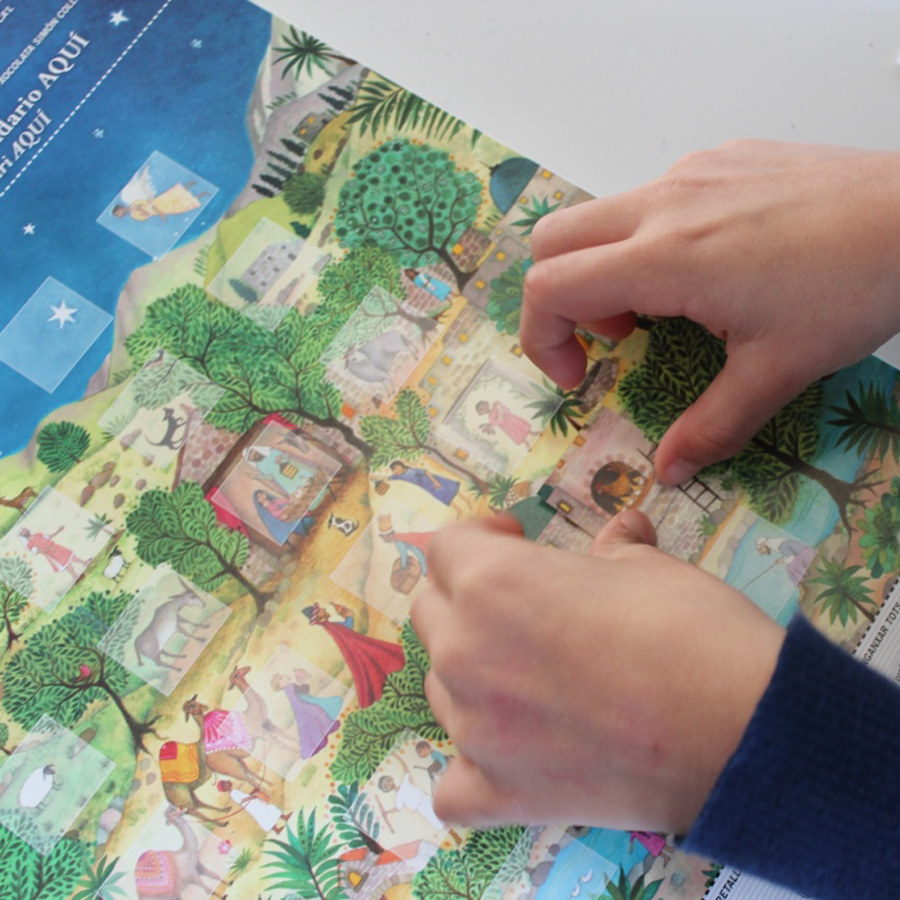 Calendario Adviento El portal de Belén Chocolate