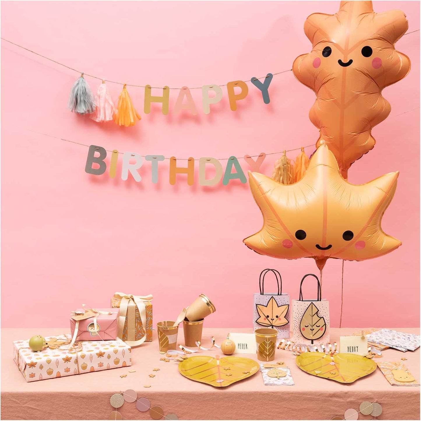 Globo foil hoja de arce XL