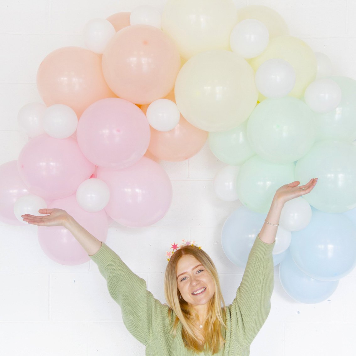 Kit DIY guirnalda globos Eco pastel