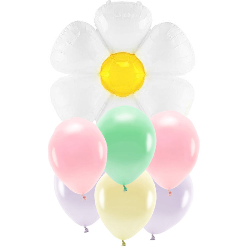 Bouquet globos FLOR hinchados con helio <br> (solo Barcelona)