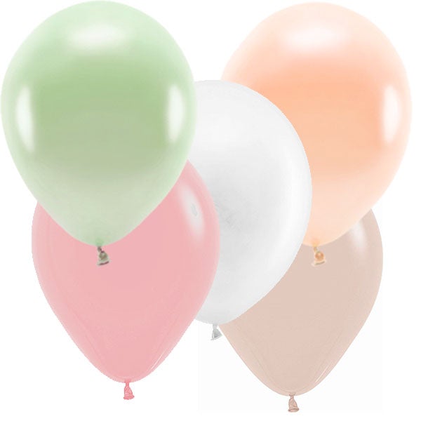 Bouquet globos Látex Boho hinchados con helio <br> (solo Barcelona)