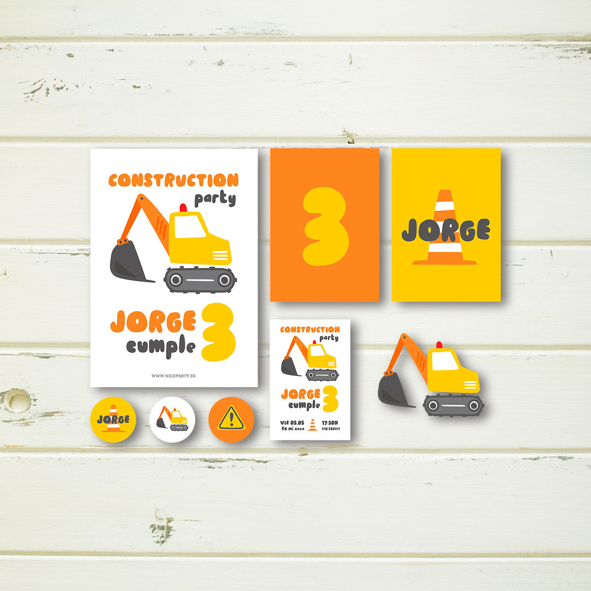 Pack imprimible Construcción