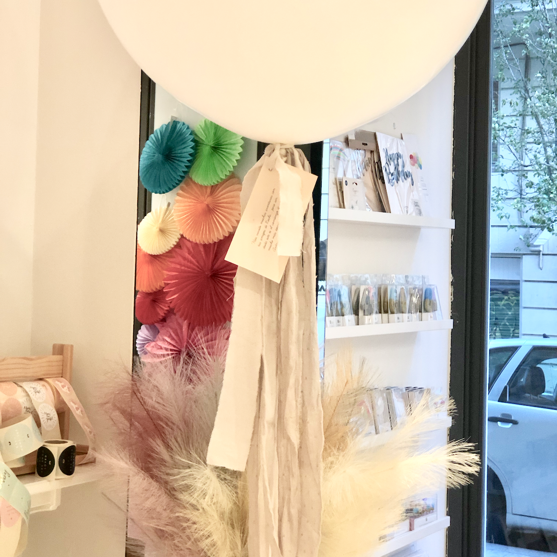 Kit DIY globo decorado con cintas natural