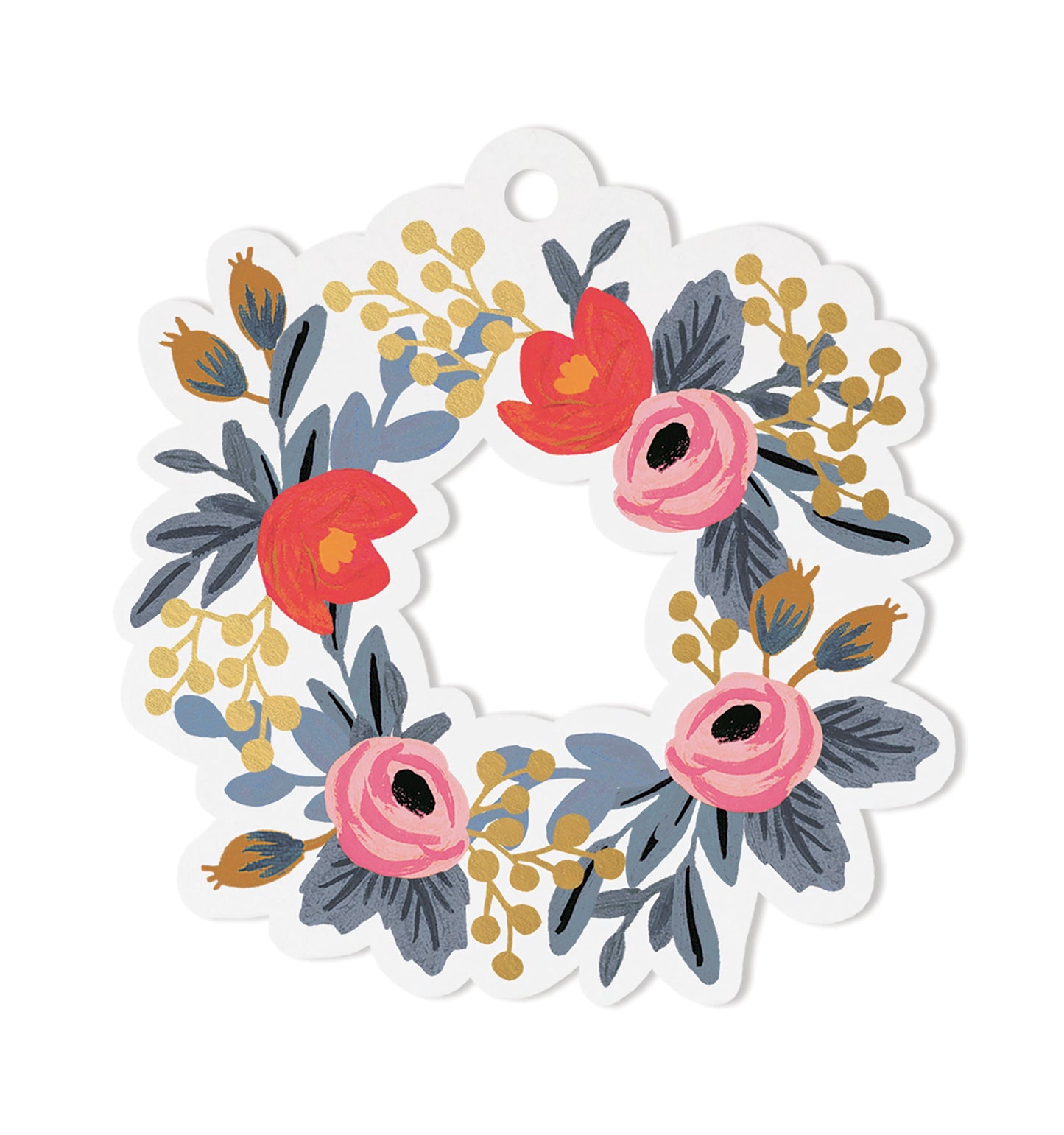 Etiquetas troqueladas Rosa / 8 uds.