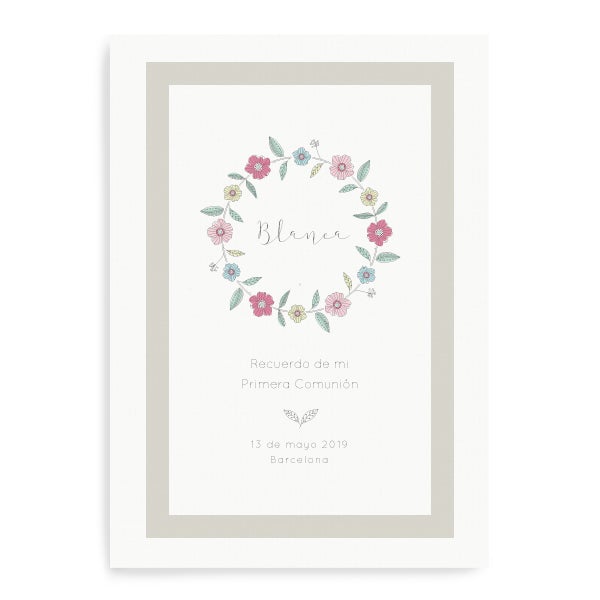 Imprimible lámina personalizada jardín