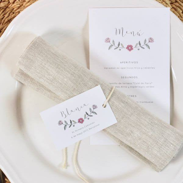 Menú personalizado Jardín