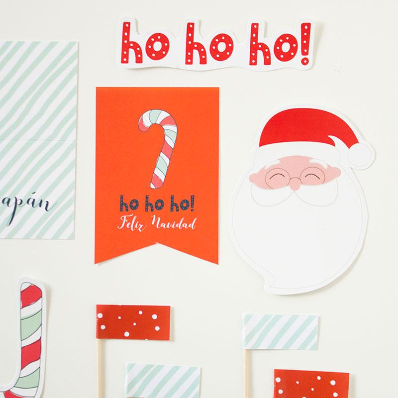 Pack imprimible merienda Santa Claus