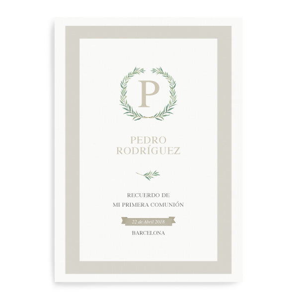 Imprimible lámina personalizada olivo