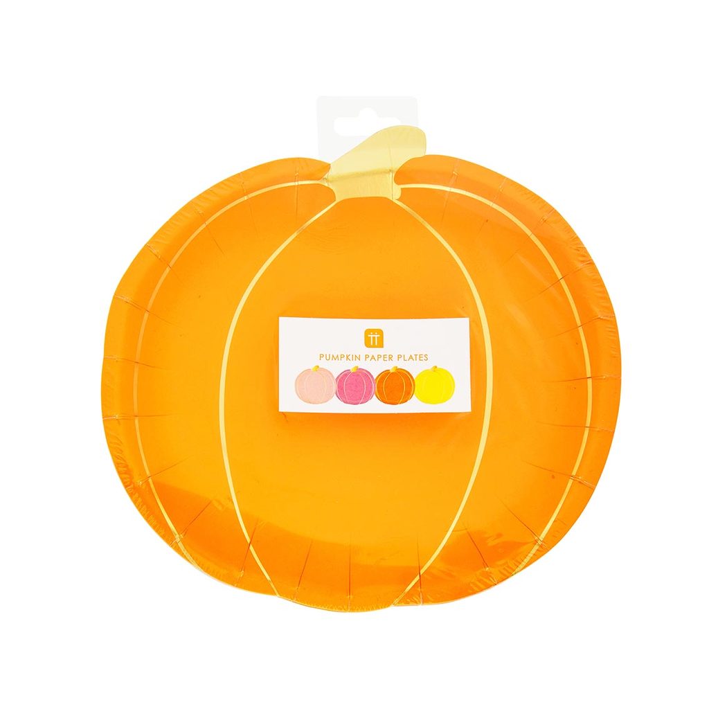 Plato mix calabaza pastel Halloween / 8 uds.