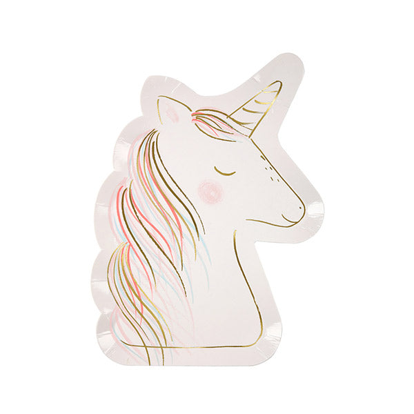Platos unicornio / 8 uds.