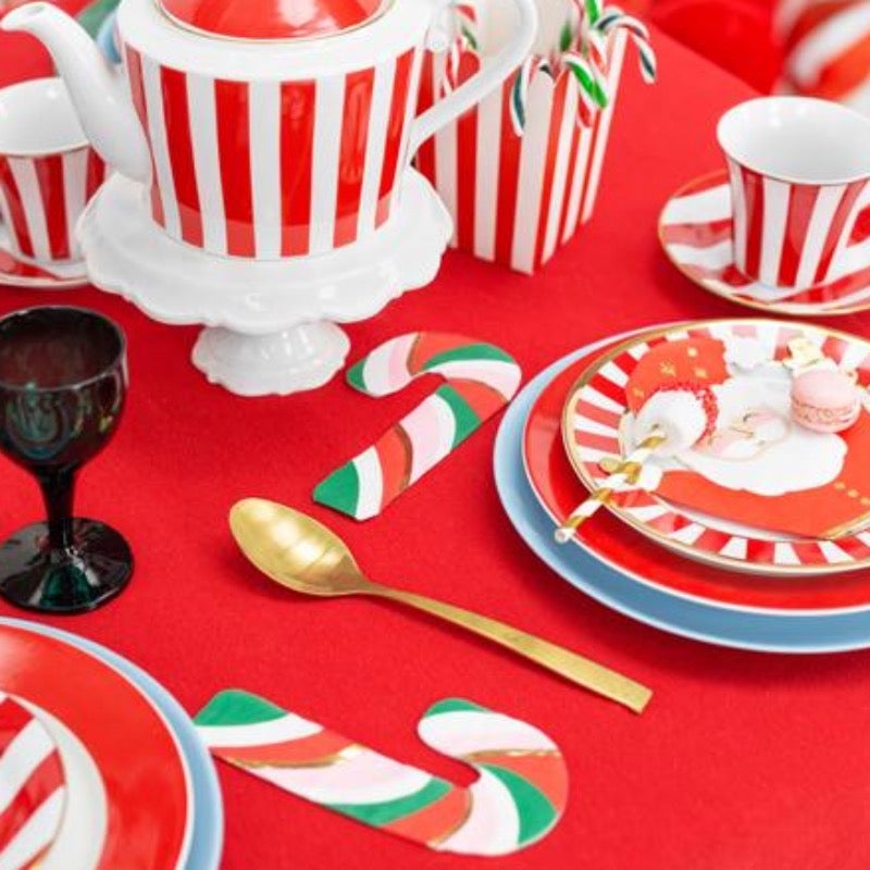 Servilletas Candy Cane verde / 20 uds.