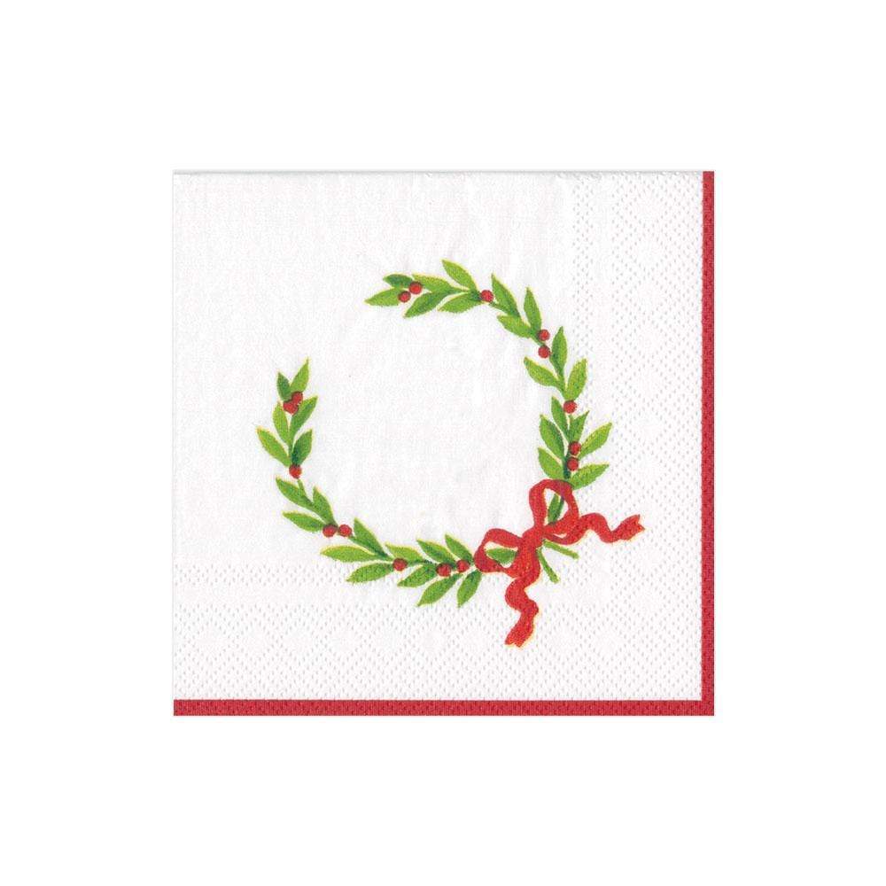 Servilletas Corona de Navidad / 20 uds.