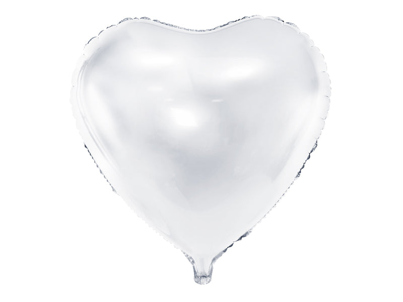 Globo Mylar corazón blanco