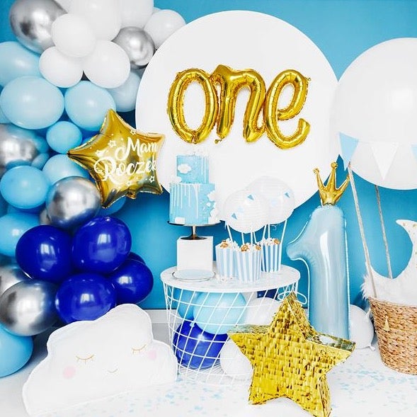 Kit DIY guirnalda globos azul