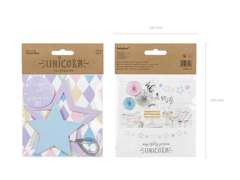 Guirnalda estrellas pastel basic