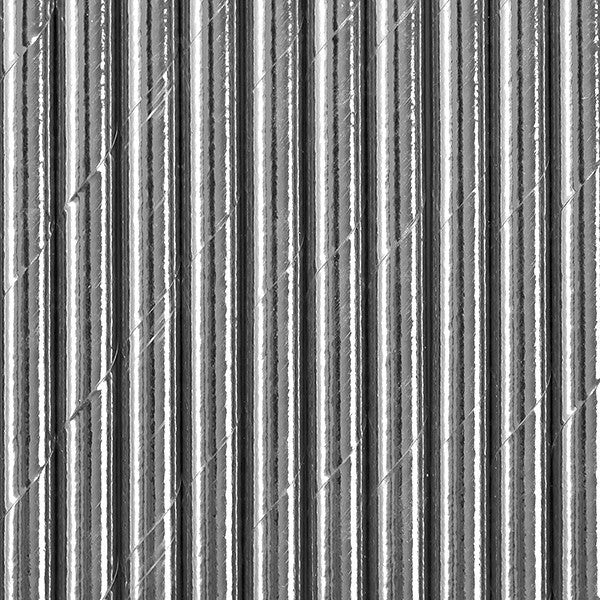 Pajitas papel lisa foil plata - La Fiesta de Olivia