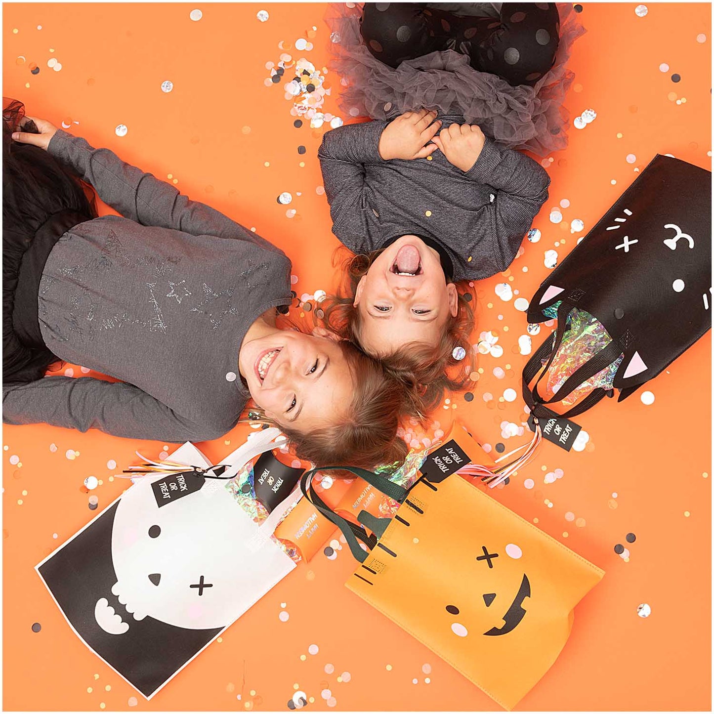 Bolsa Trick or Treat calavera con decoración