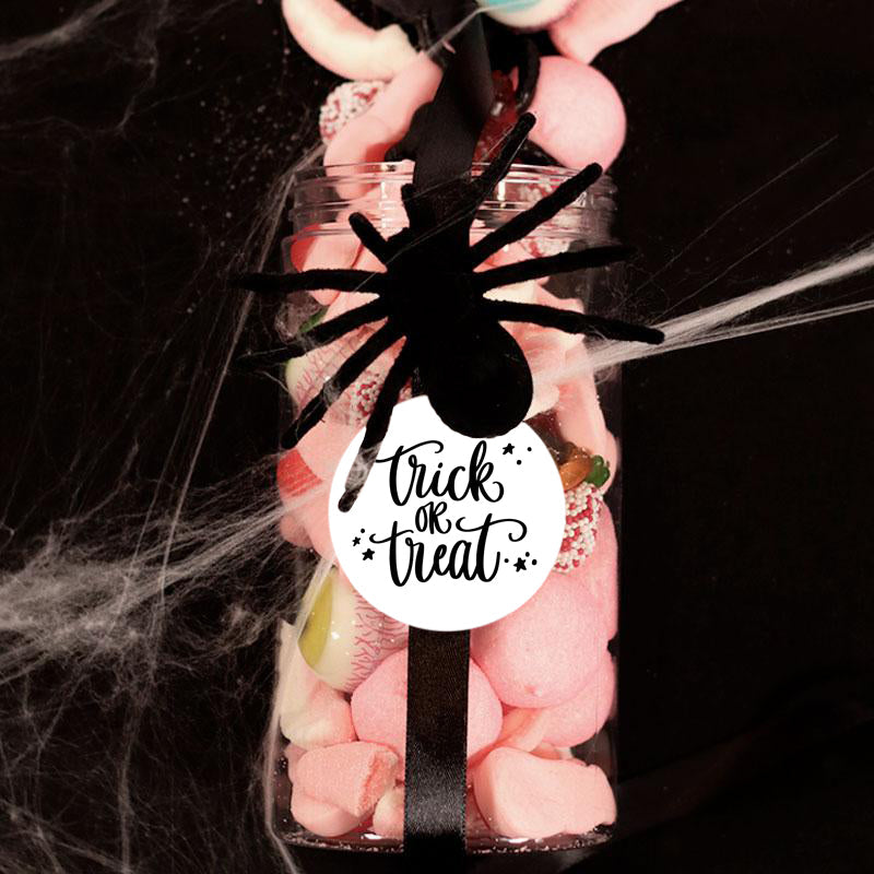 Bote XL Trick or Treat Pink araña