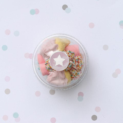 Pegatina circulo corazón rojo / 10 uds. - La Fiesta de Olivia - 2