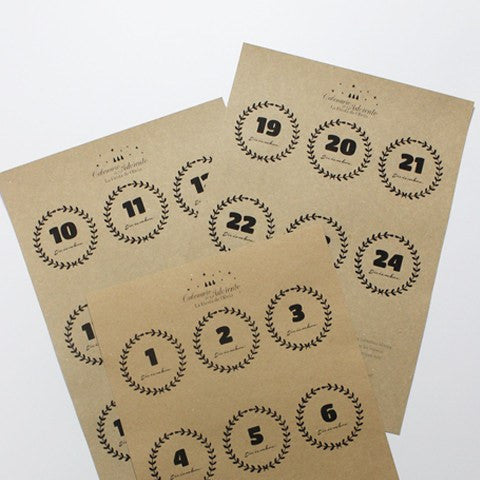 Etiquetas Calendario de Adviento - La Fiesta de Olivia - 5