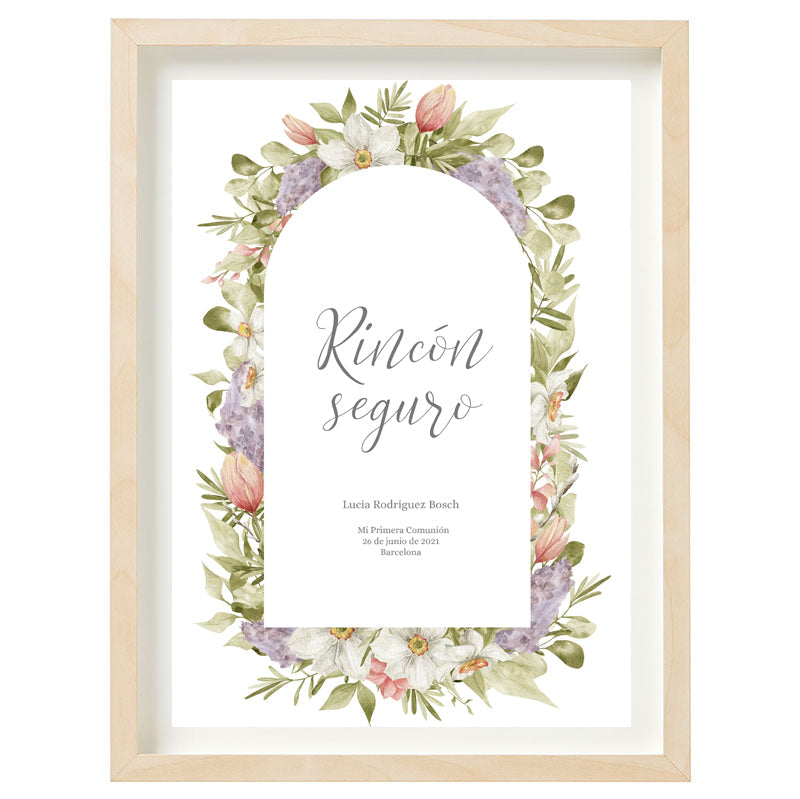 Cartel Rincón seguro personalizado Spring