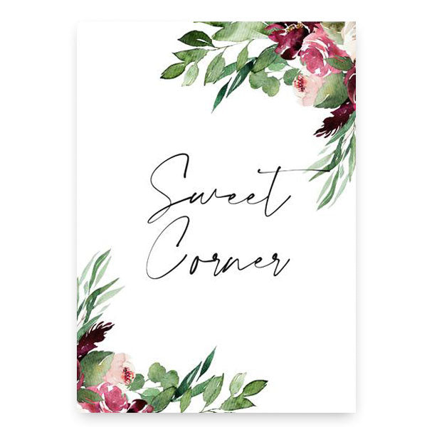 Lámina flores Boho "Sweet Corner"