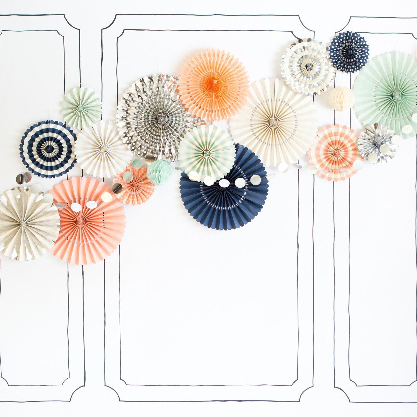 Kit abanicos Nude - La Fiesta de Olivia - 4