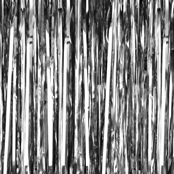 Fondo photocall cortina glitter plata - La Fiesta de Olivia - 1