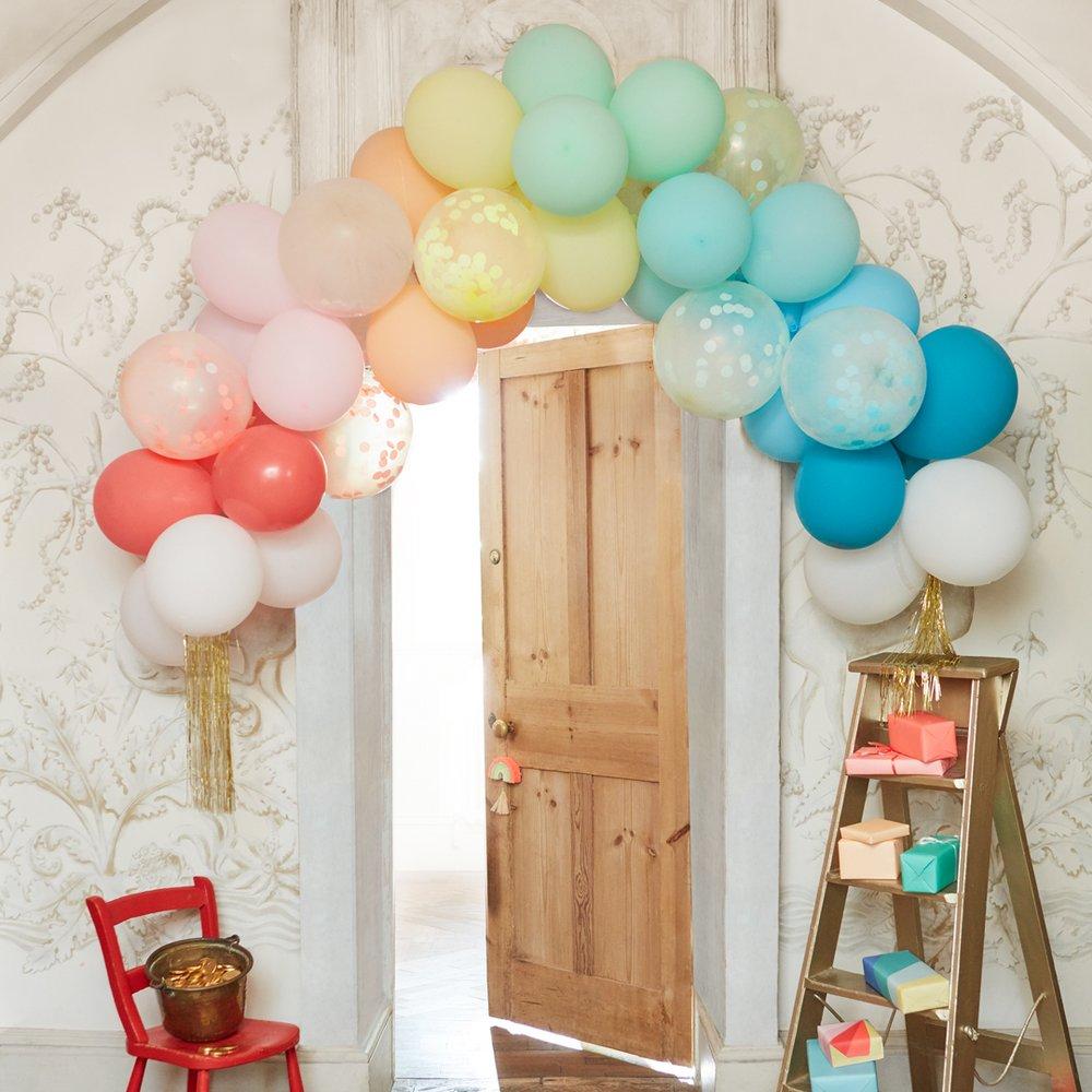Kit DIY guirnalda globos confeti multicolor con tassel