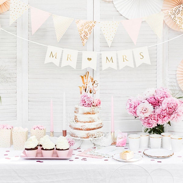 Guirnalda banderines Mr & Mrs basic