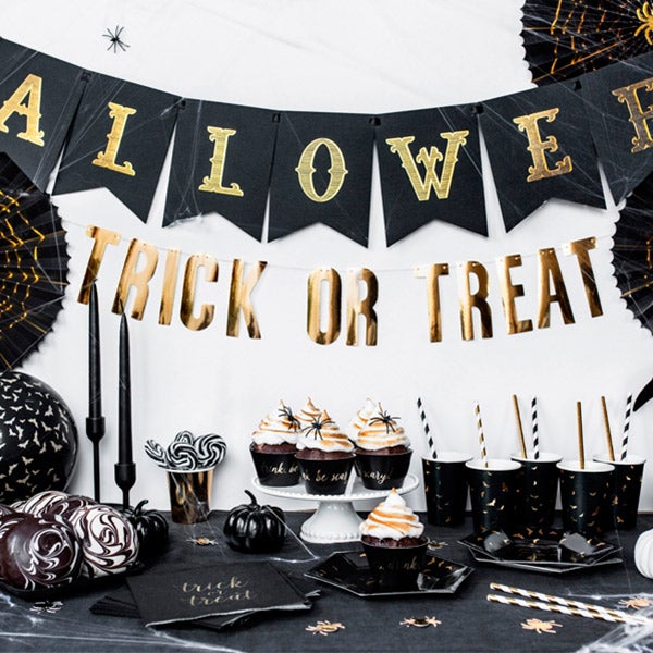 Guirnalda dorada Trick or Treat