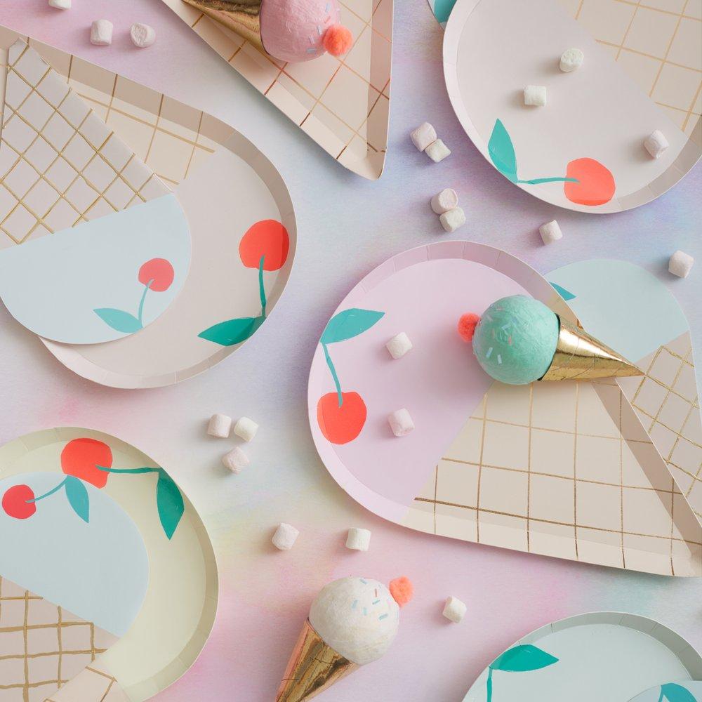 Servilleta helado mix pastel / 16