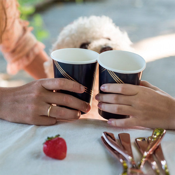 Vaso Haarlem azul marino / 8 uds.