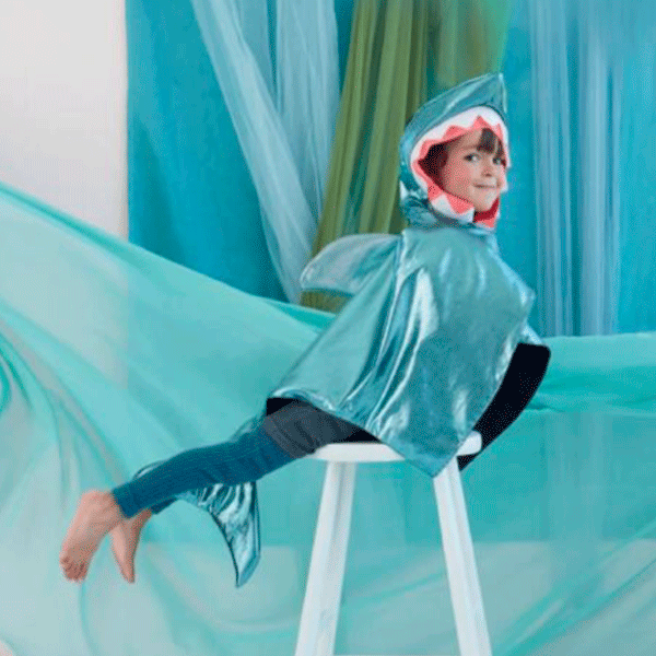 Disfraz capa tiburón