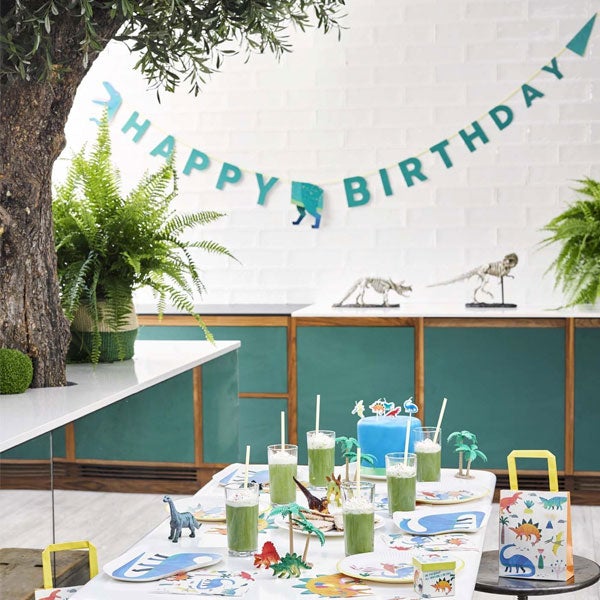 Guirnalda happy Birthday dinosaurio