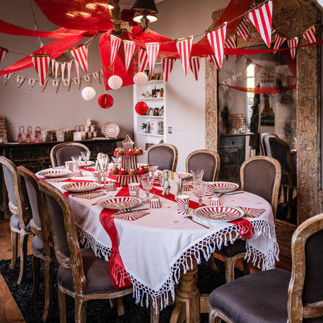 Banderines rayas Circo Vintage