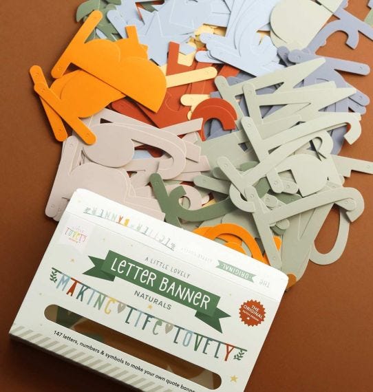 Guirnalda letras Natural