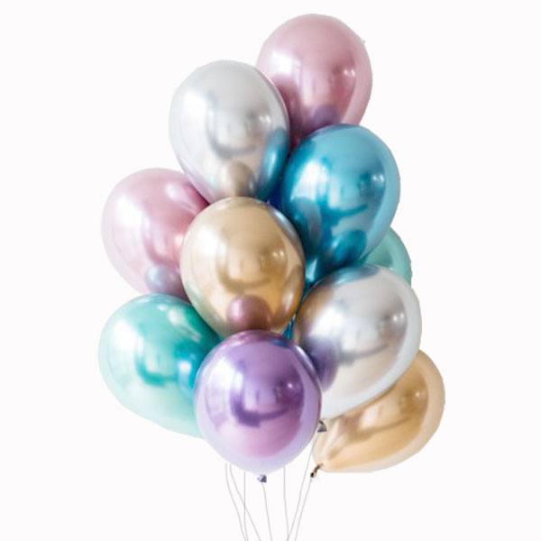 Globos Chrome azul / 2 uds.