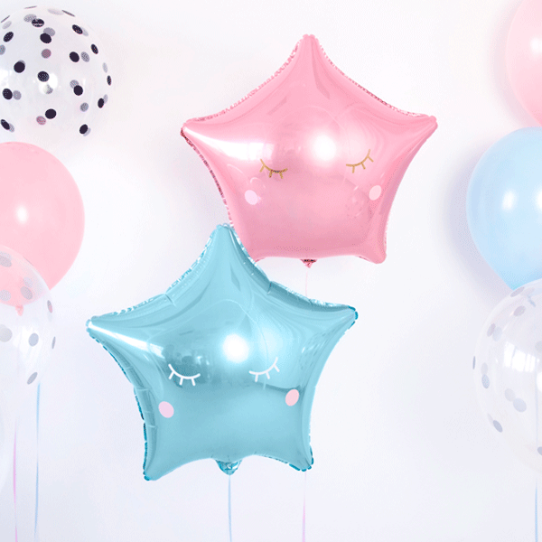 Globo foil estrella celeste