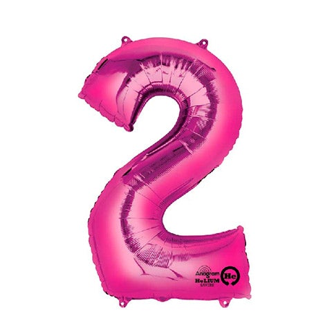 Globo foil 2 XL fucsia Premium