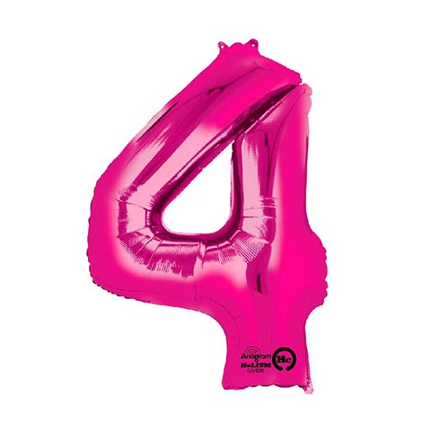 Globo foil 4 XL fucsia Premium