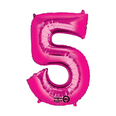 Globo foil 5 XL fucsia Premium