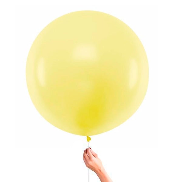 Globo Látex XL amarillo pastel mate