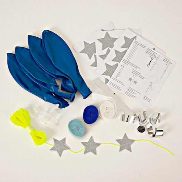 Kit DIY globos decorados azul / 8 uds. - La Fiesta de Olivia - 2