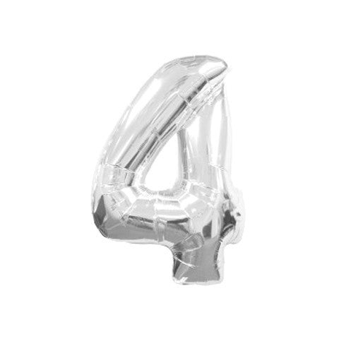 Globo Foil 4 XL plata - La Fiesta de Olivia