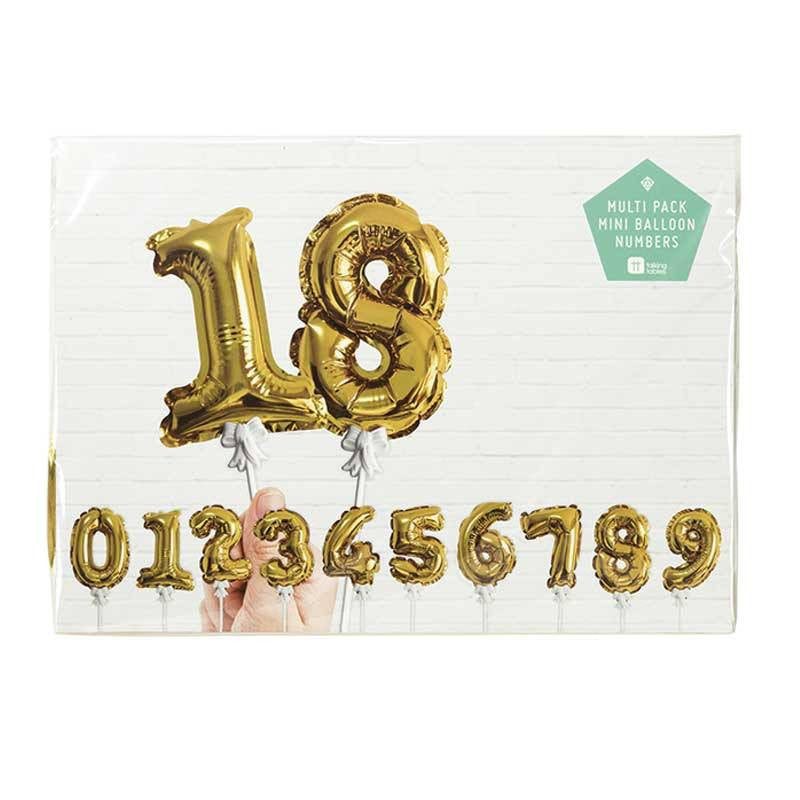 Topper número mini foil dorado - La Fiesta de Olivia - 2